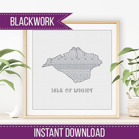 Isle Of Wight Blackwork - Blackwork Patterns & Cross Stitch by Peppermint Purple