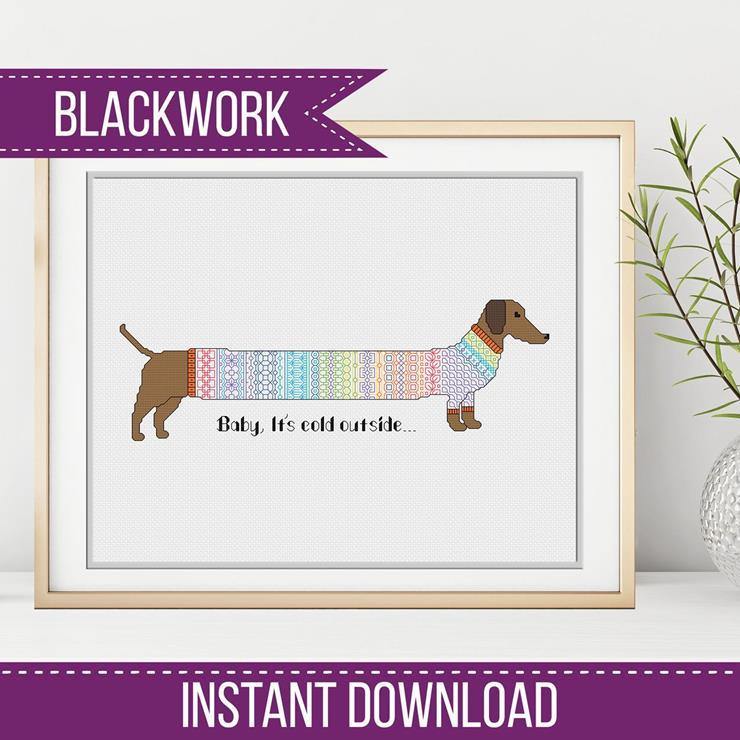 Keep Warm - Blackwork Patterns & Cross Stitch by Peppermint Purple