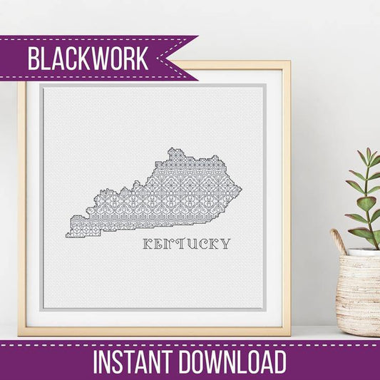 Kentucky Blackwork - Blackwork Patterns & Cross Stitch by Peppermint Purple