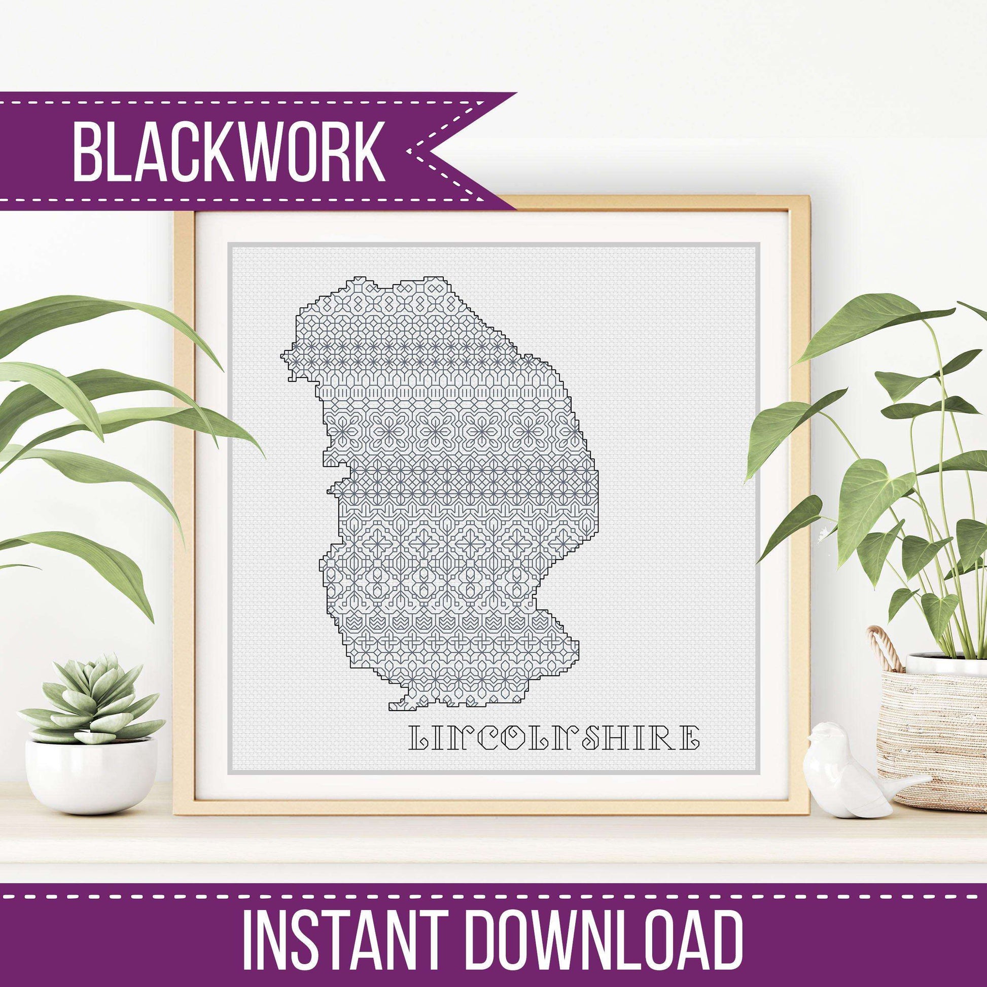 Lincolnshire Blackwork - Blackwork Patterns & Cross Stitch by Peppermint Purple