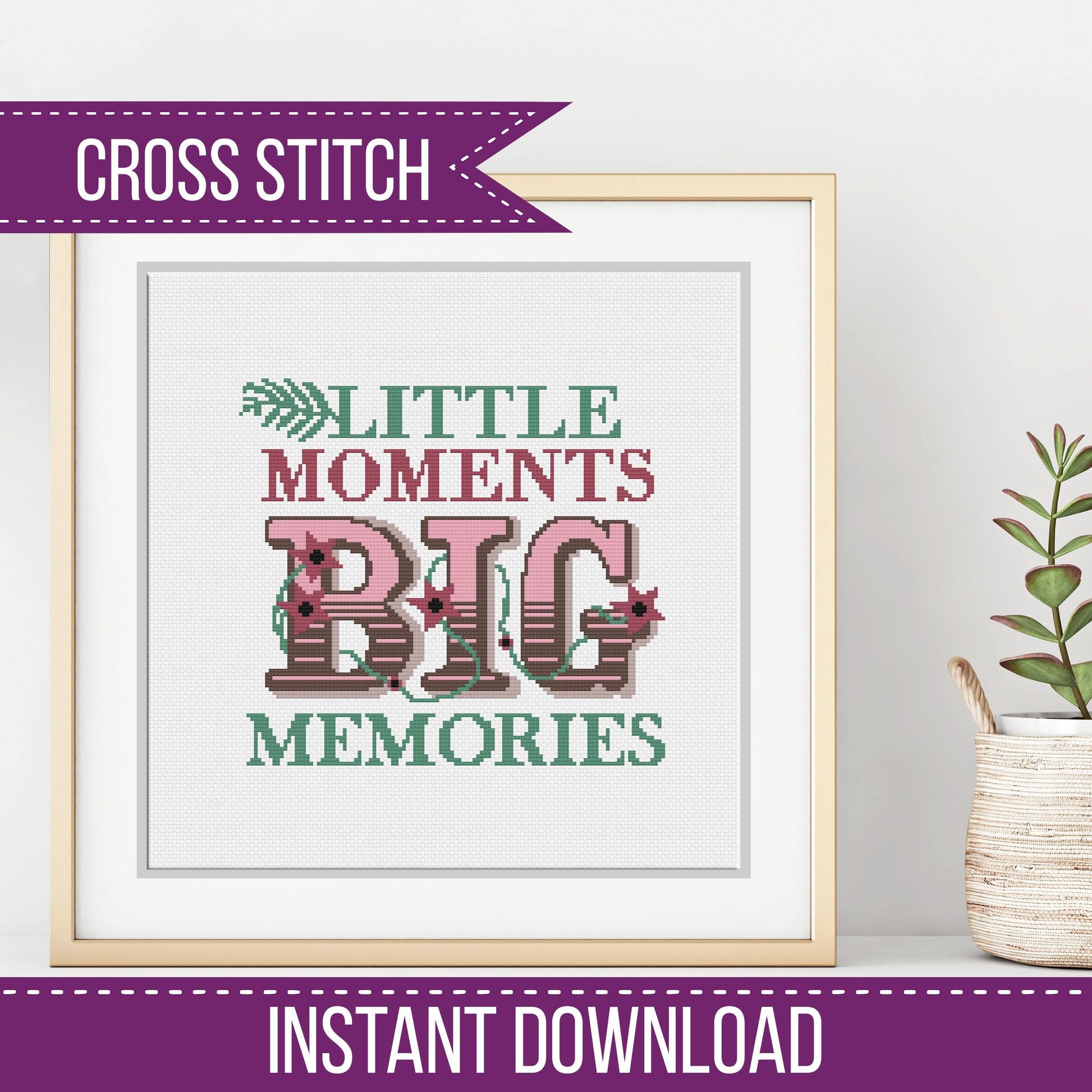 Little Moments - Blackwork Patterns & Cross Stitch by Peppermint Purple