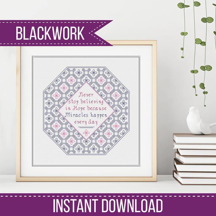 Miracles - Blackwork Patterns & Cross Stitch by Peppermint Purple